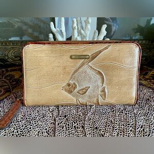 🫧🐠🐡 RARE Brahmin Natural Angel Fish Suri Wallet